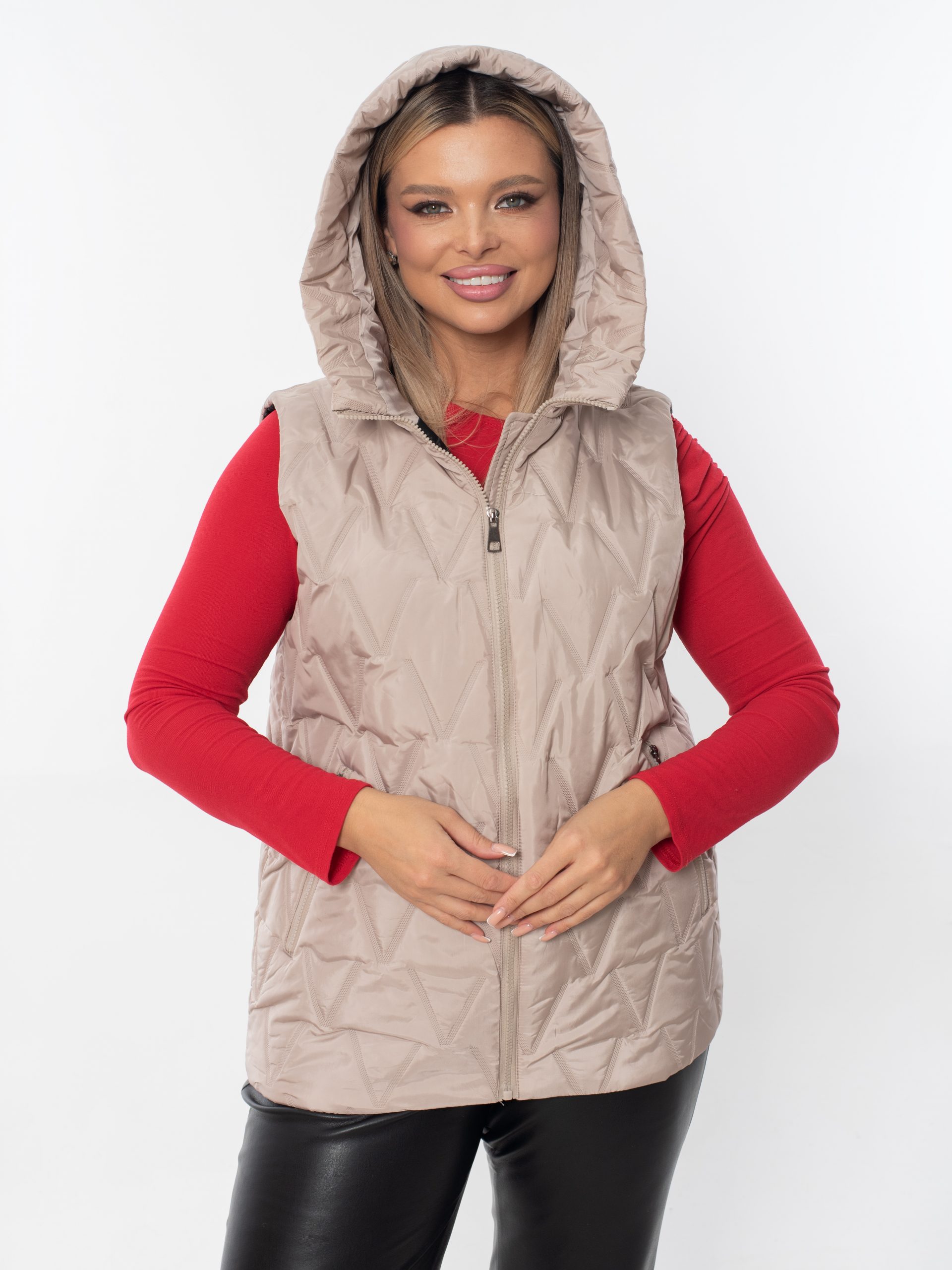 Жилет женский демисезонный оверсайз