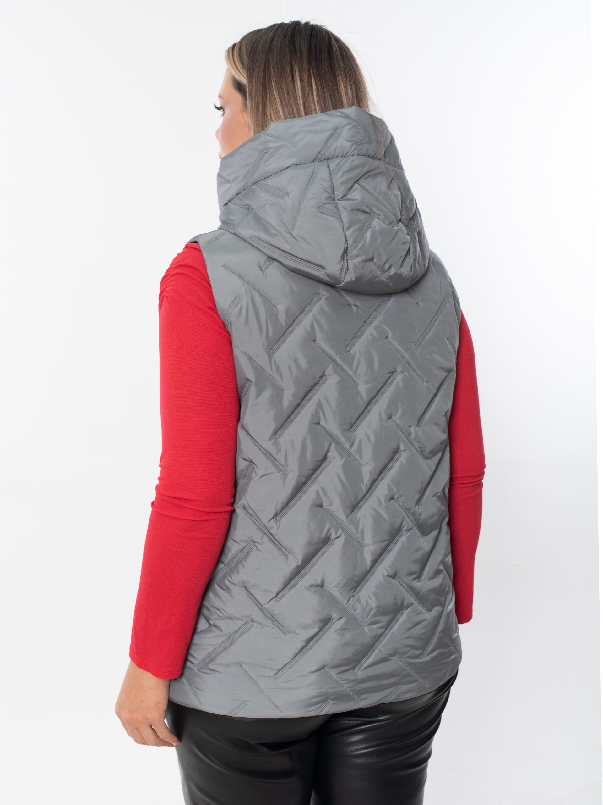 Жилет женский демисезонный оверсайз