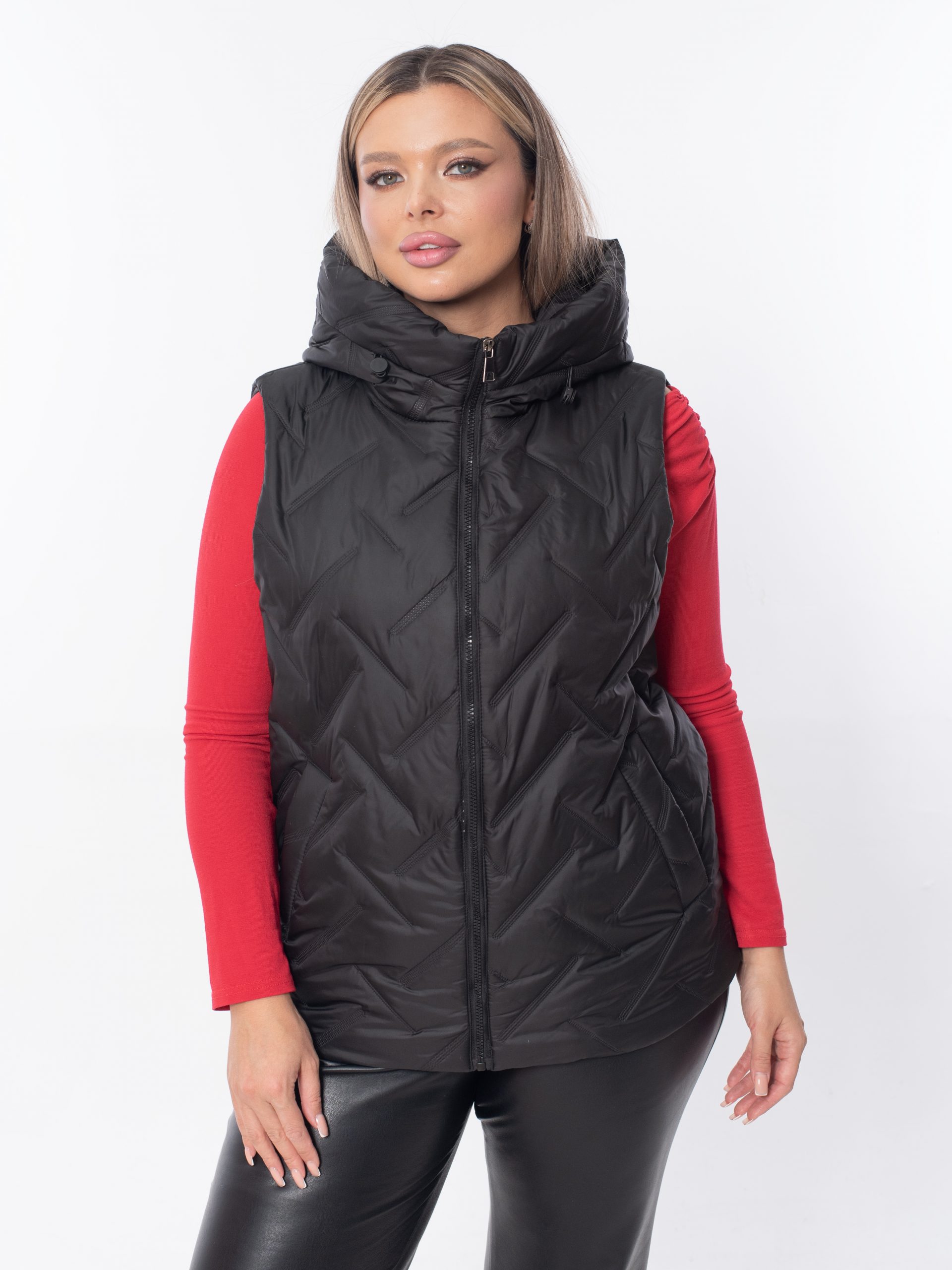 Жилет женский демисезонный оверсайз