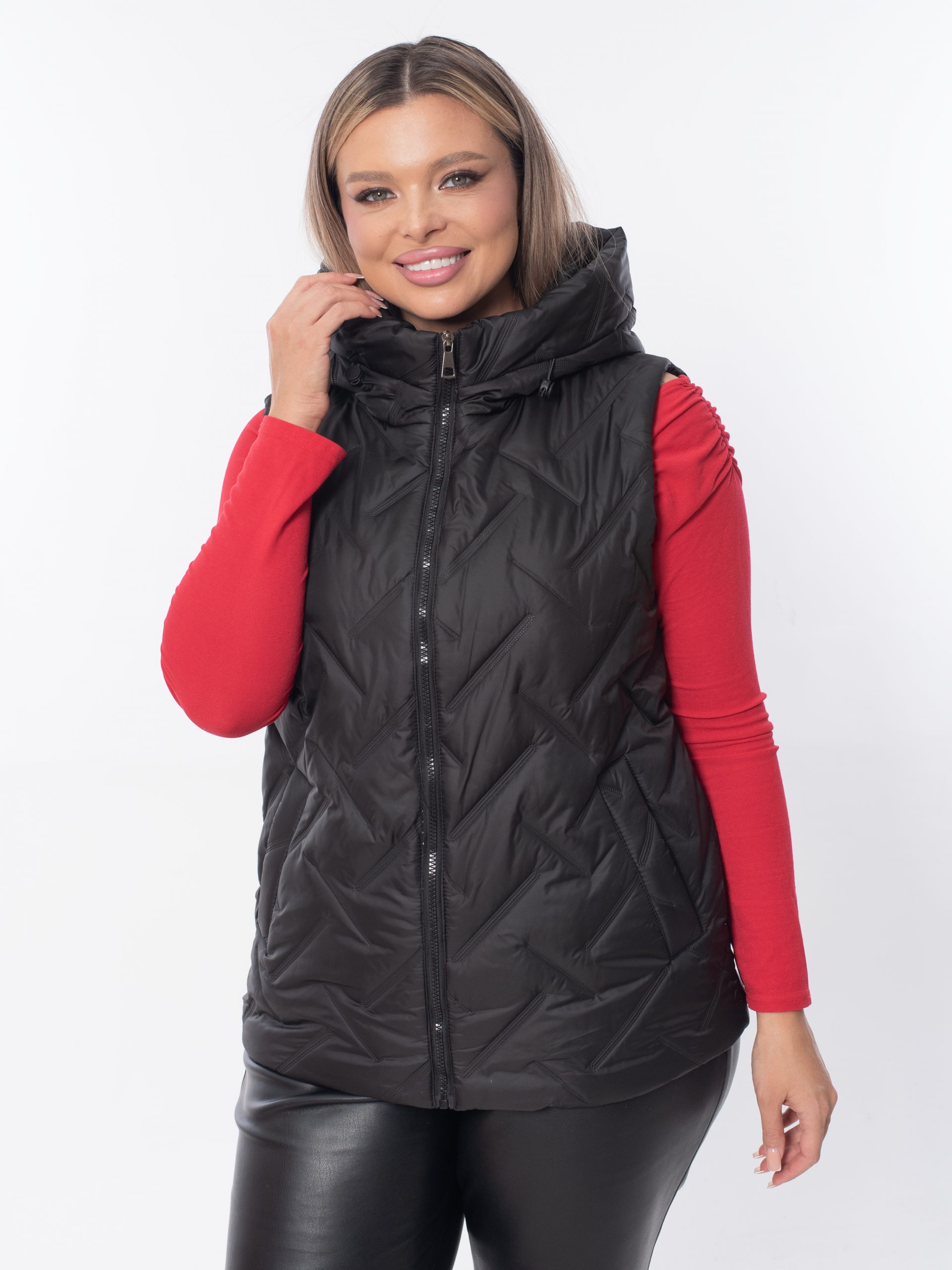 Жилет женский демисезонный оверсайз