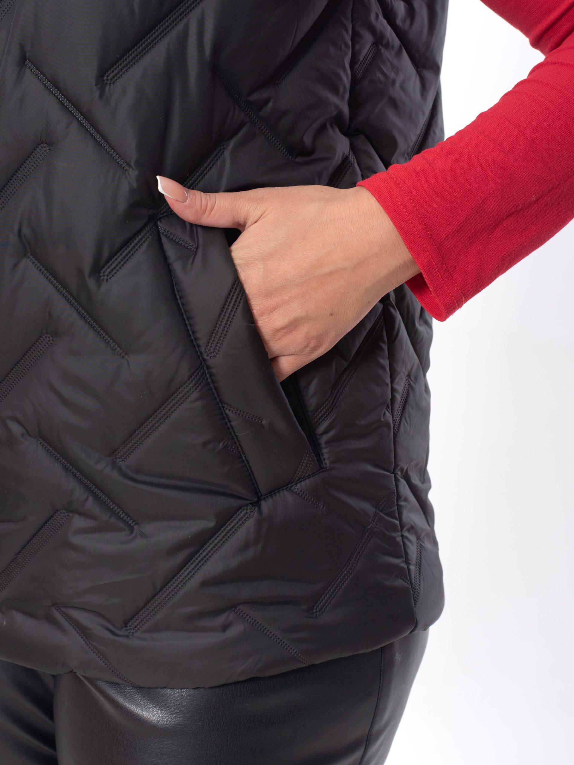 Жилет женский демисезонный оверсайз