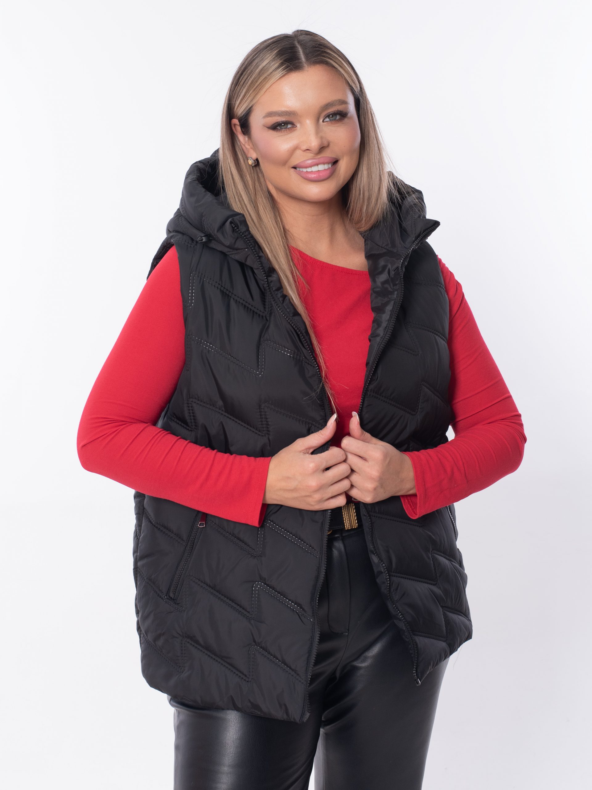 Жилет женский демисезонный оверсайз