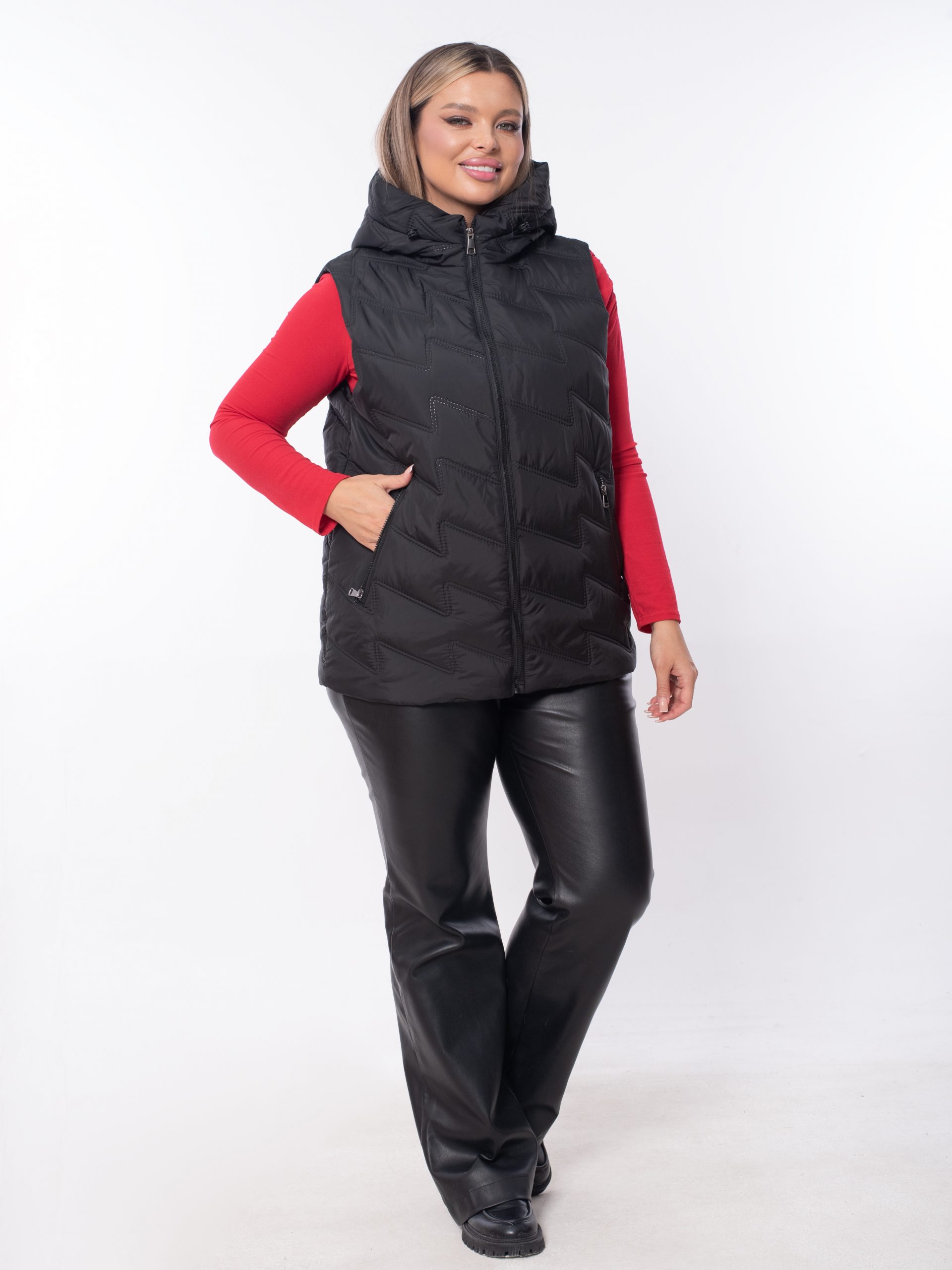 Жилет женский демисезонный оверсайз