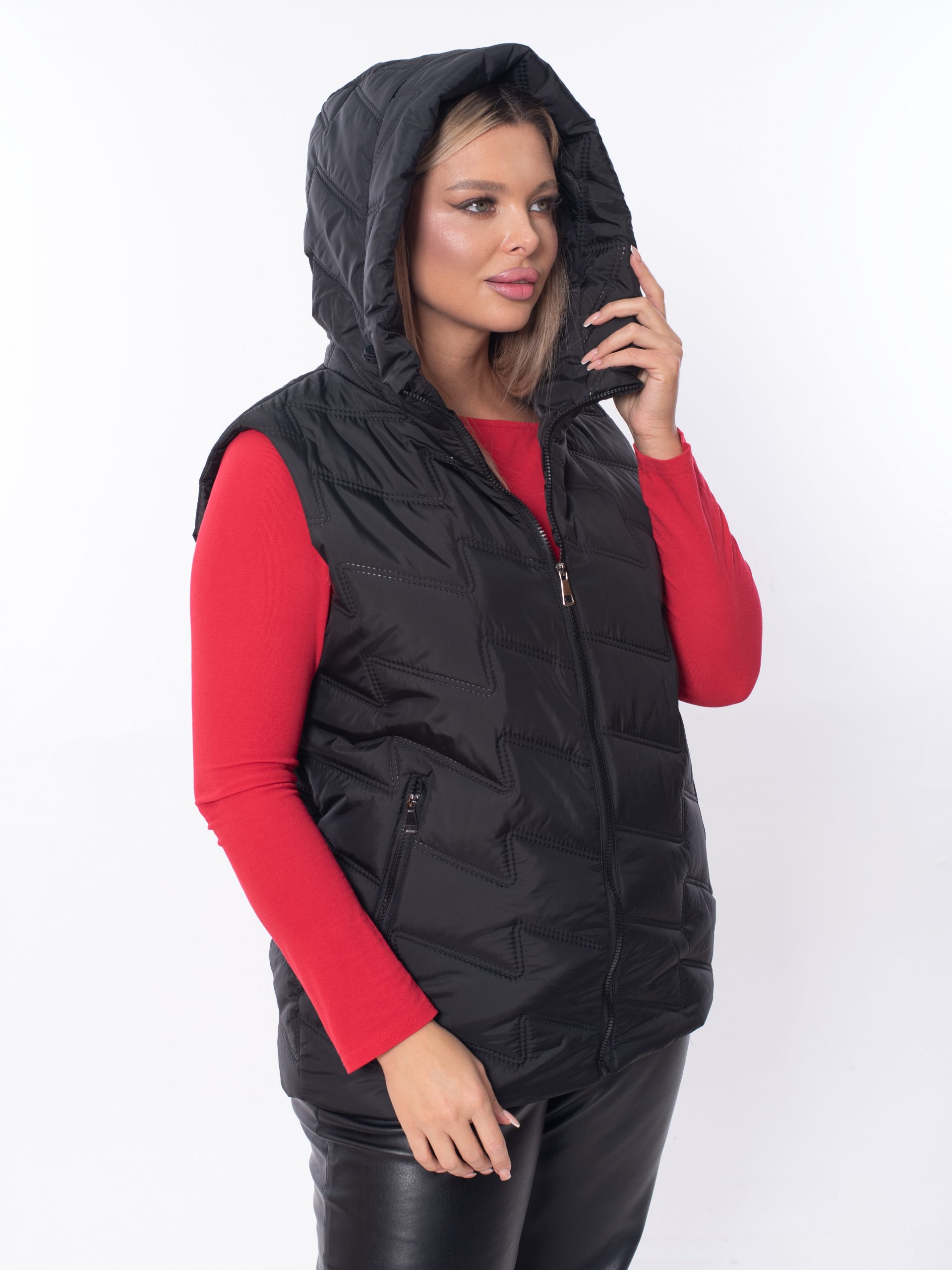 Жилет женский демисезонный оверсайз