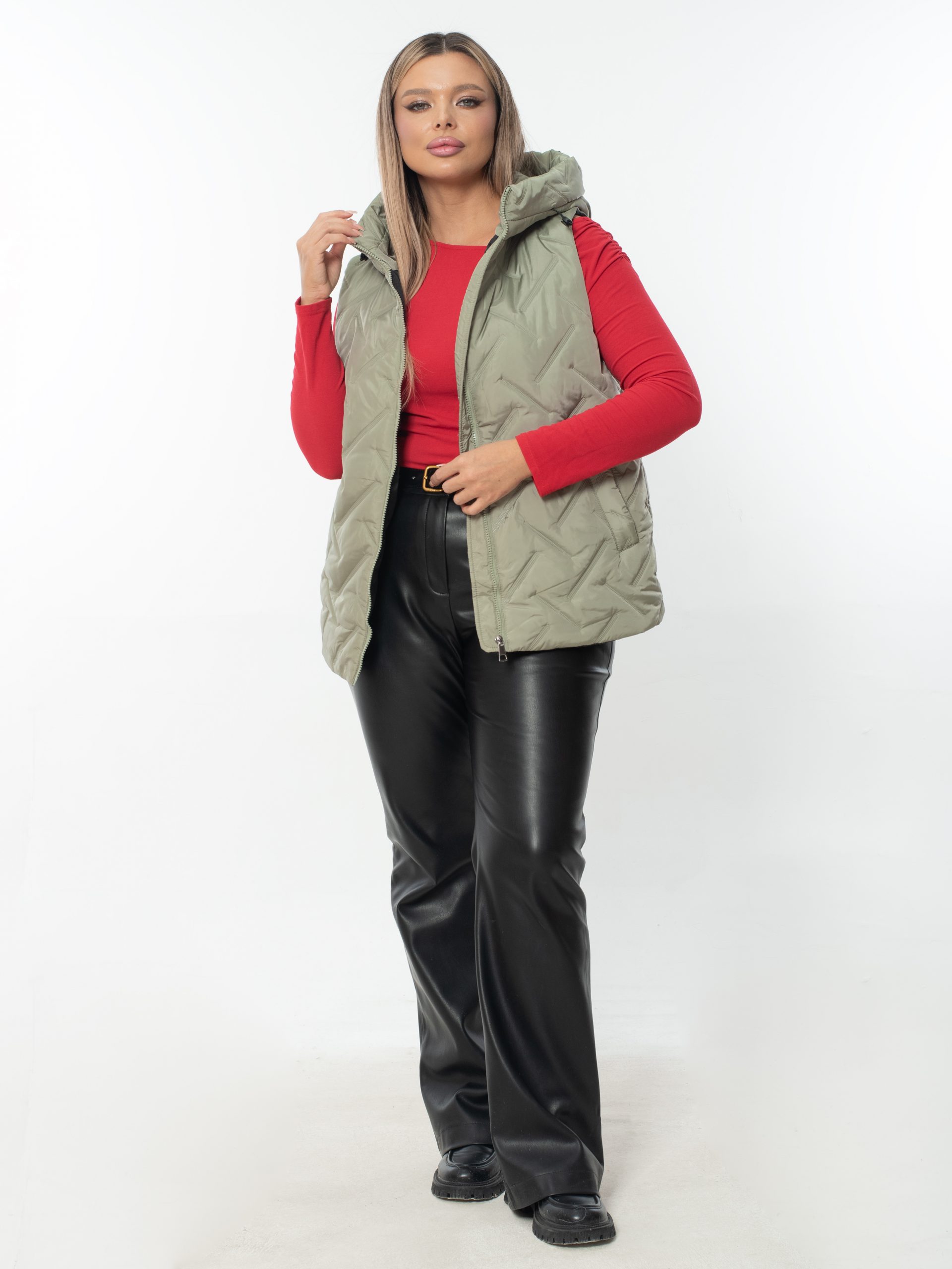 Жилет женский демисезонный оверсайз