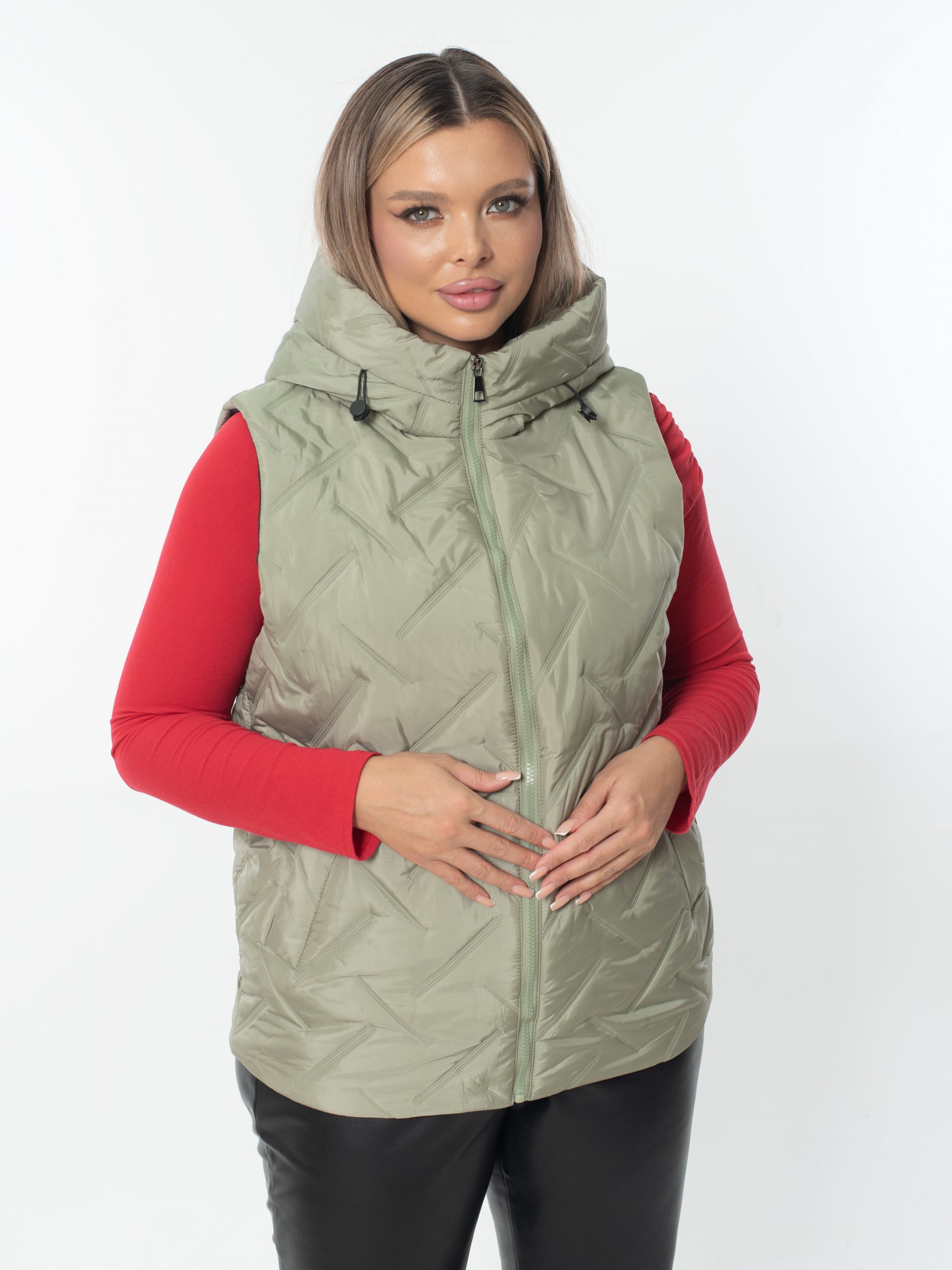 Жилет женский демисезонный оверсайз