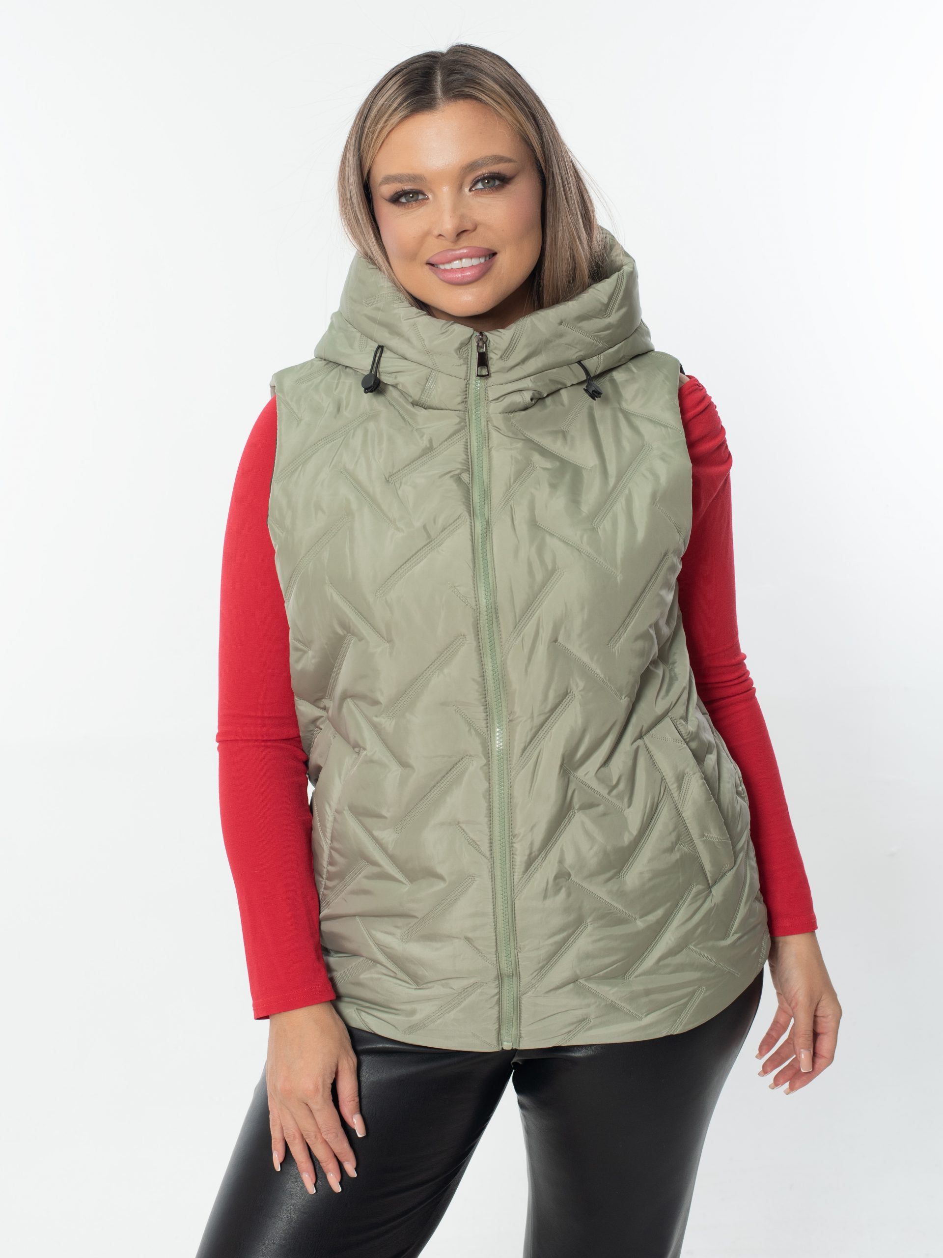 Жилет женский демисезонный оверсайз