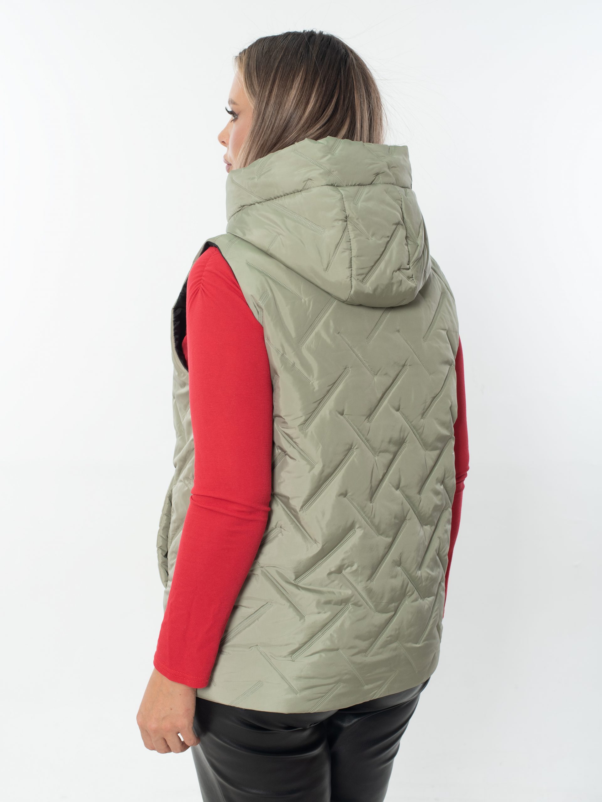 Жилет женский демисезонный оверсайз