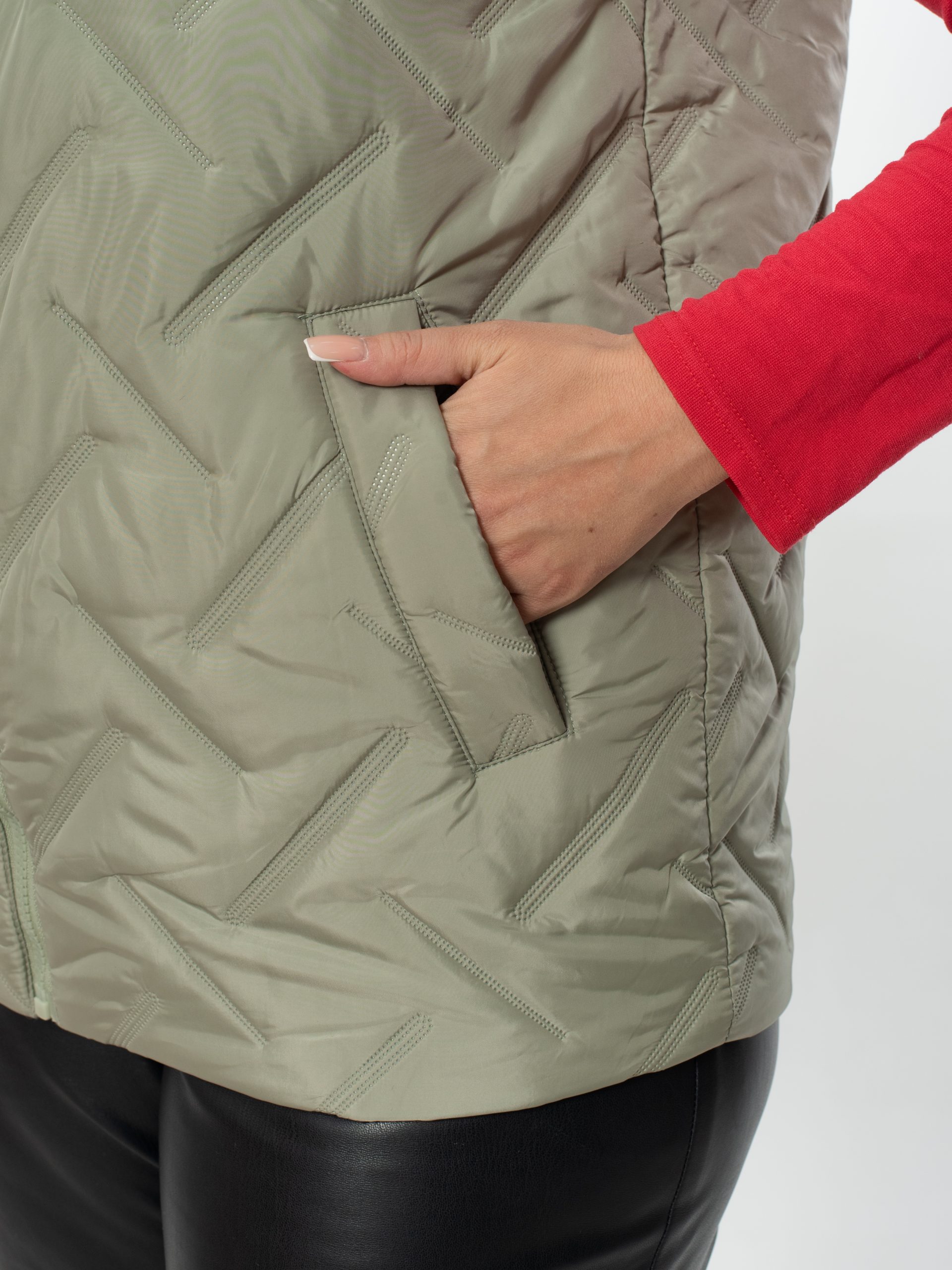 Жилет женский демисезонный оверсайз