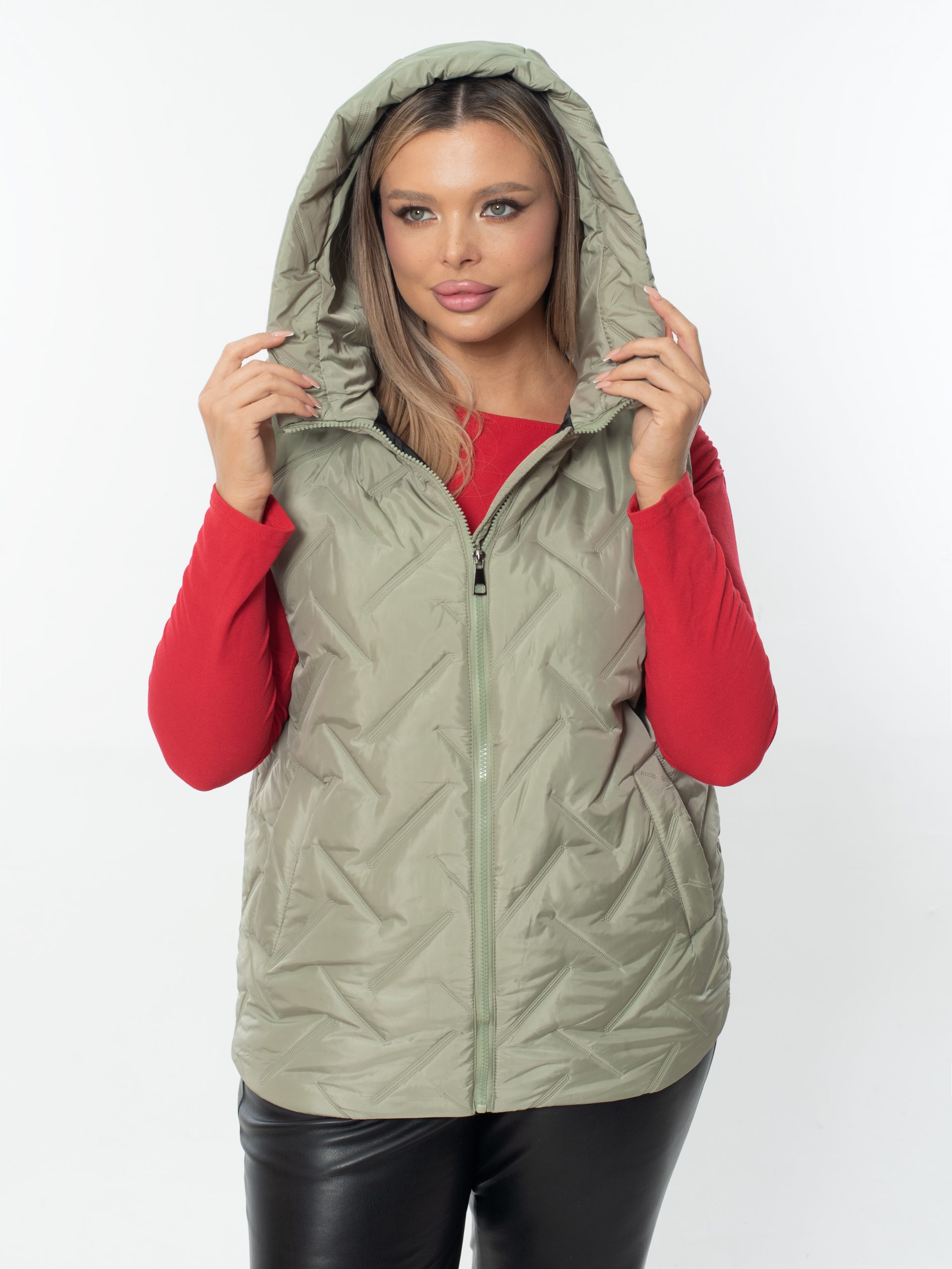 Жилет женский демисезонный оверсайз